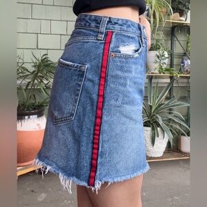 Abercrombie Zoe Natural Rise Vintage A-Line Skirt